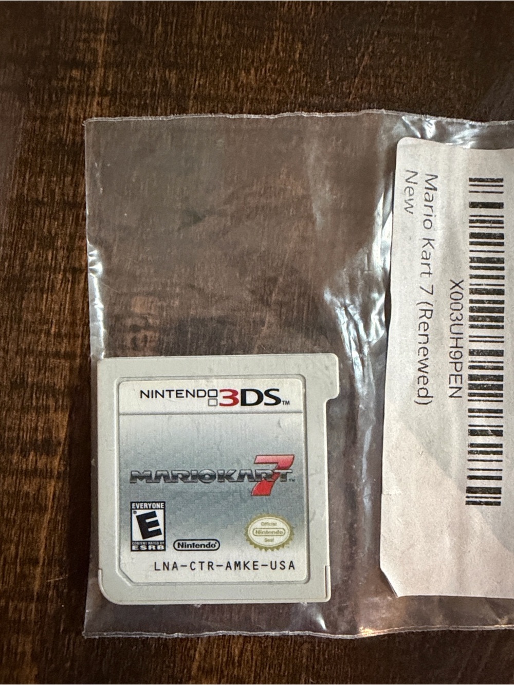 Nintendo 3DS Mario Kart 7 Game Card - White